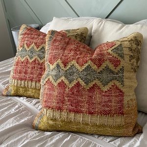 2 Boho pillow covers for $40.